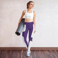 Load image into Gallery viewer, Super soft and stretchy, and comfortable yoga leggings - purple fashionable - Personal Hour for Yoga and Meditations
