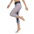 Load image into Gallery viewer, Waistband Yoga Capri Leggings With Pocket - Lily and Navy - Personal Hour for Yoga and Meditations
