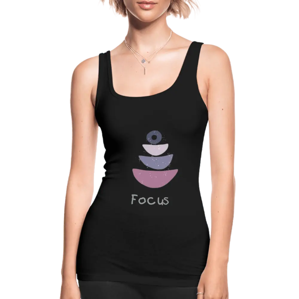 Yoga Principles - Women's Longer Length Fitted Tank - Personal Hour for Yoga and Meditations