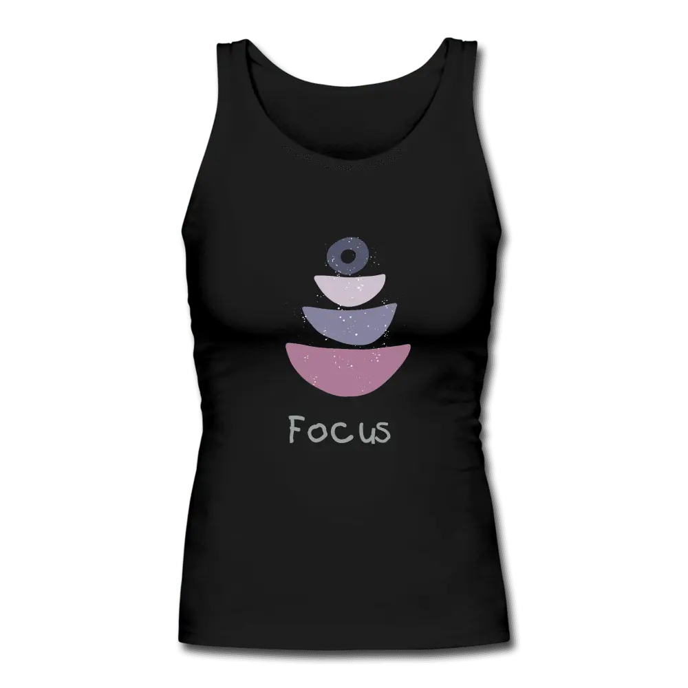 Yoga Principles - Women's Longer Length Fitted Tank - Personal Hour for Yoga and Meditations