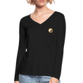 Load image into Gallery viewer, Yoga Women’s Long Sleeve  V-Neck Flowy Tee - Personal Hour for Yoga and Meditations
