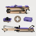 Load image into Gallery viewer, Zous 2.0 Advanced - Foldable Wood Pilates Reformer Machine Bundle - Personal Hour for Yoga and Meditations
