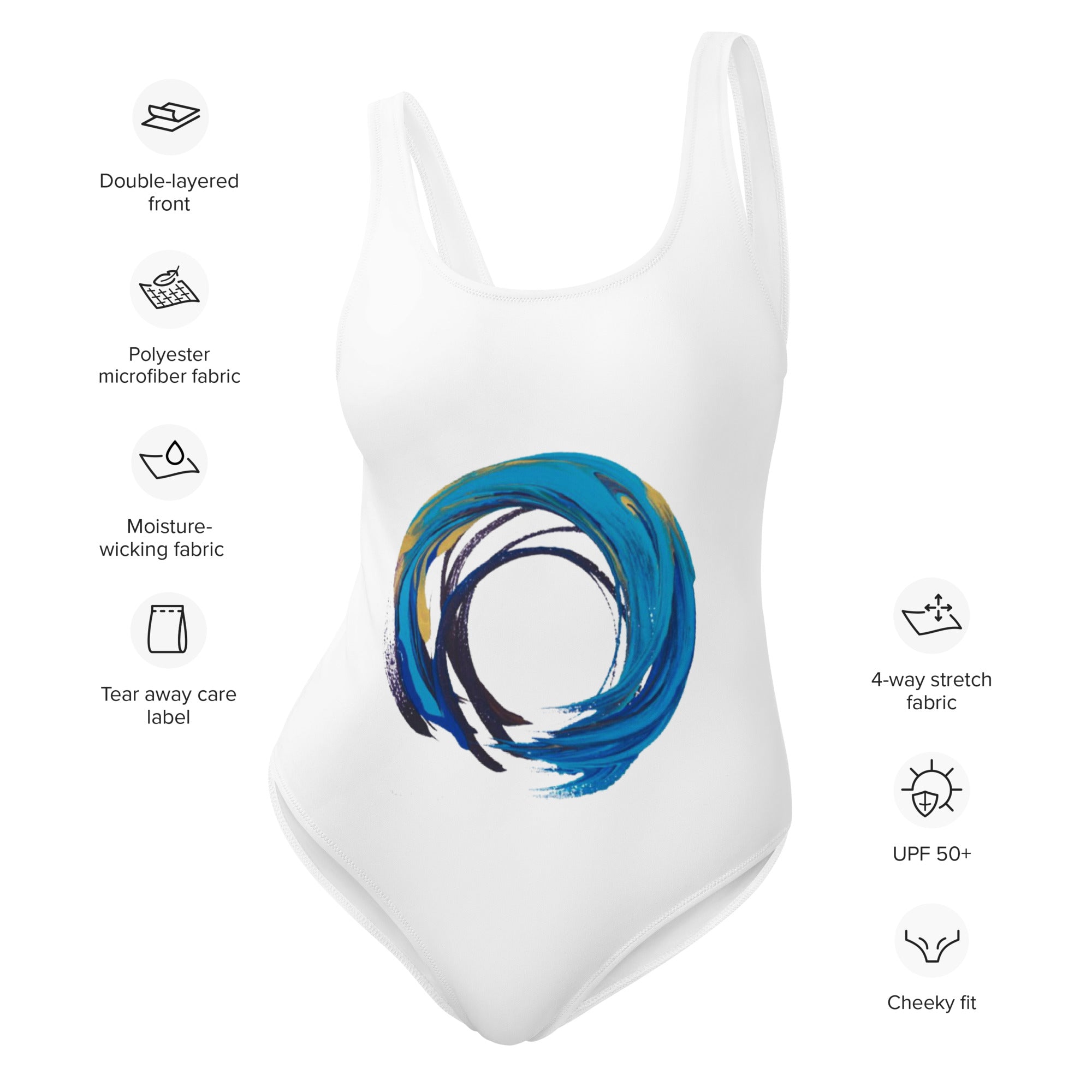 Water Yoga One-Piece Swimsuit - Personal Hour for Yoga and Meditations 