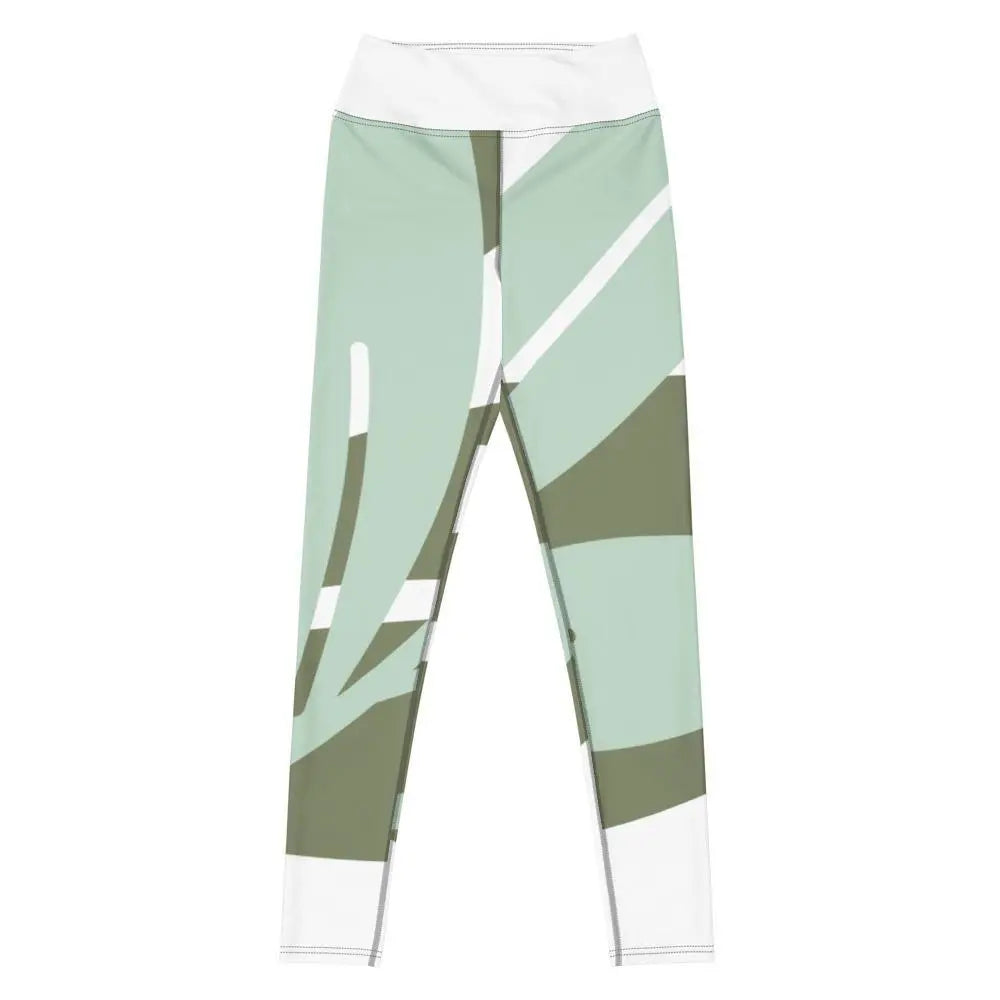 comfortable yoga leggings - inspired by nature - green - Personal Hour for Yoga and Meditations