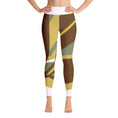 Load image into Gallery viewer, comfortable yoga leggings - personal hour style - green and brown - Personal Hour for Yoga and Meditations
