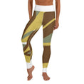 Load image into Gallery viewer, comfortable yoga leggings - personal hour style - green and brown - Personal Hour for Yoga and Meditations
