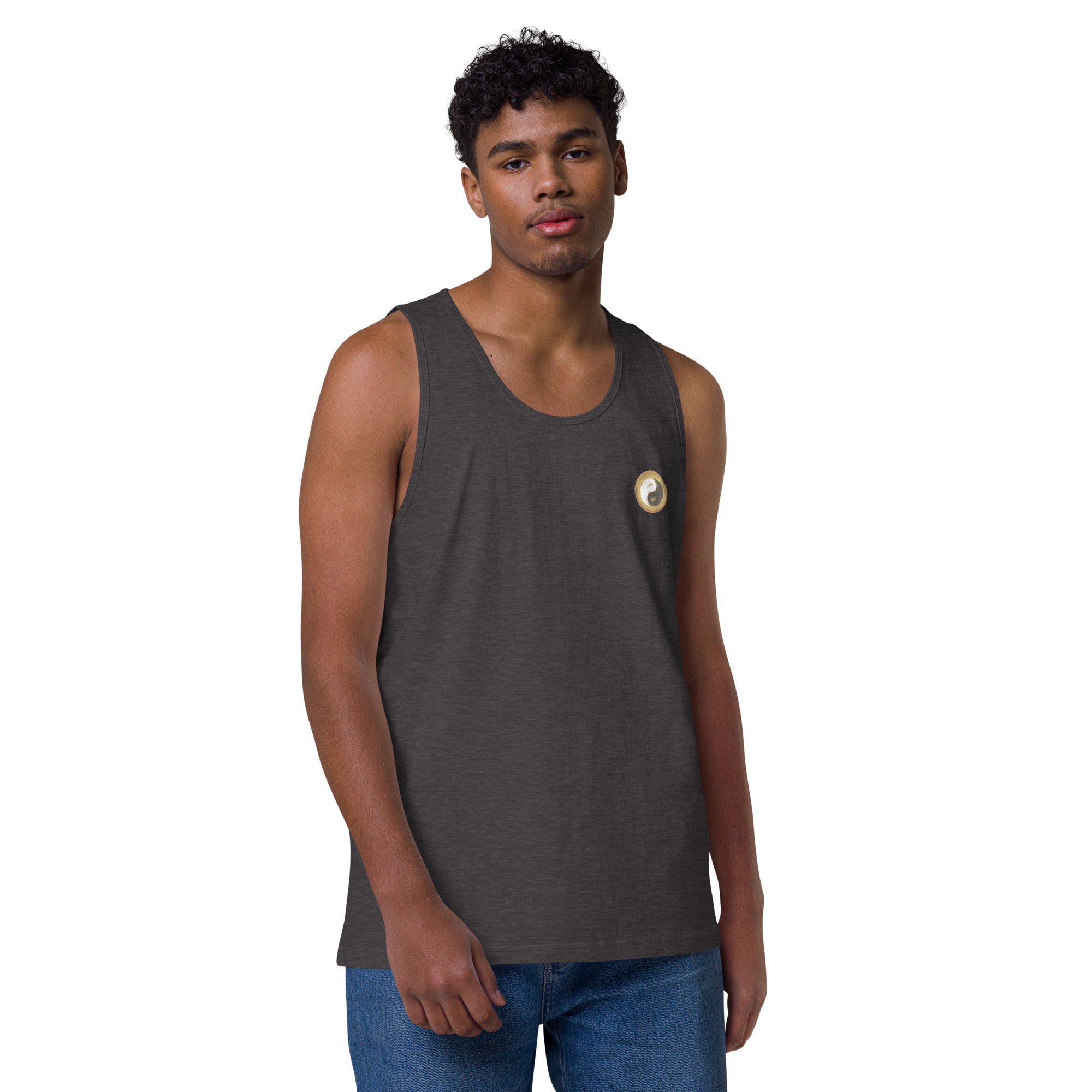 Men’s premium tank top - Personal Hour for Yoga and Meditations 