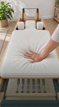 Load and play video in Gallery viewer, Gel-Infused Foam Cushion for Pilates Reformers - Comfortable, Supportive Padding
