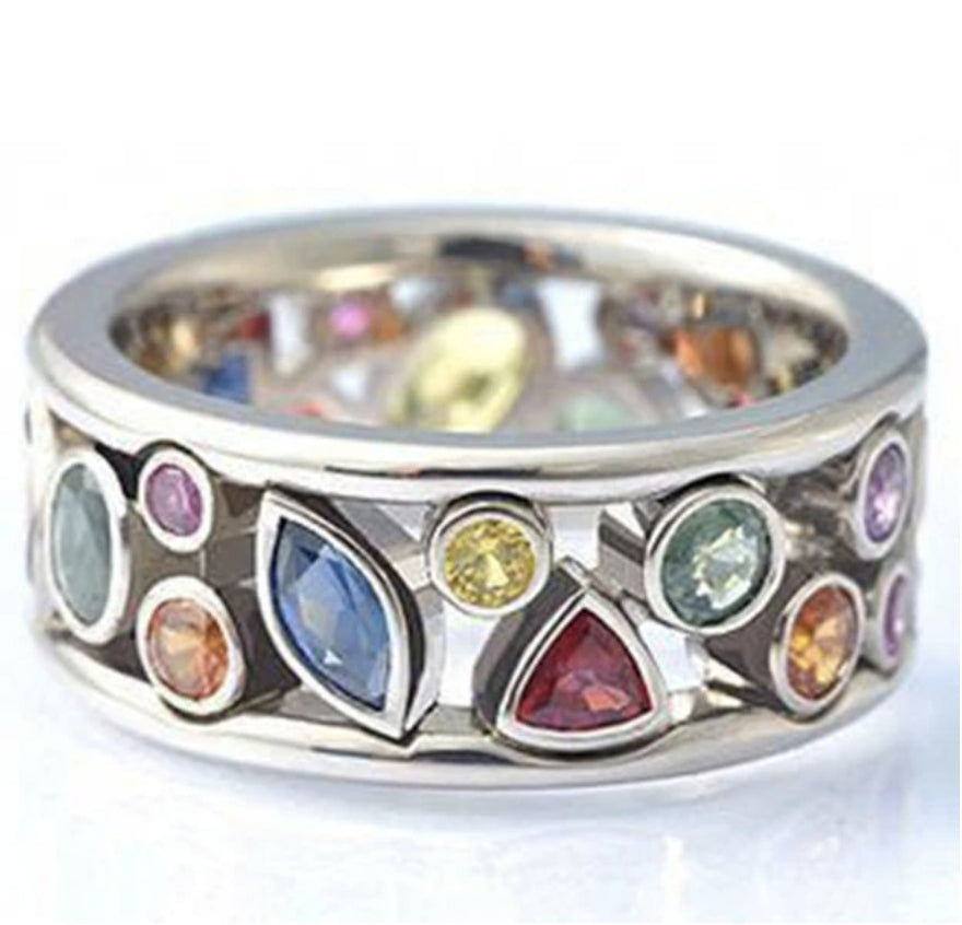 Crystal Quartz Ionix Ring - Stone Accessories and Jewelry - Personal Hour for Yoga and Meditations 