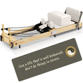 Load image into Gallery viewer, Foldable Pilates Reformer Maple Wood White Bed - Nour Advanced - Personal Hour for Yoga and Meditations 
