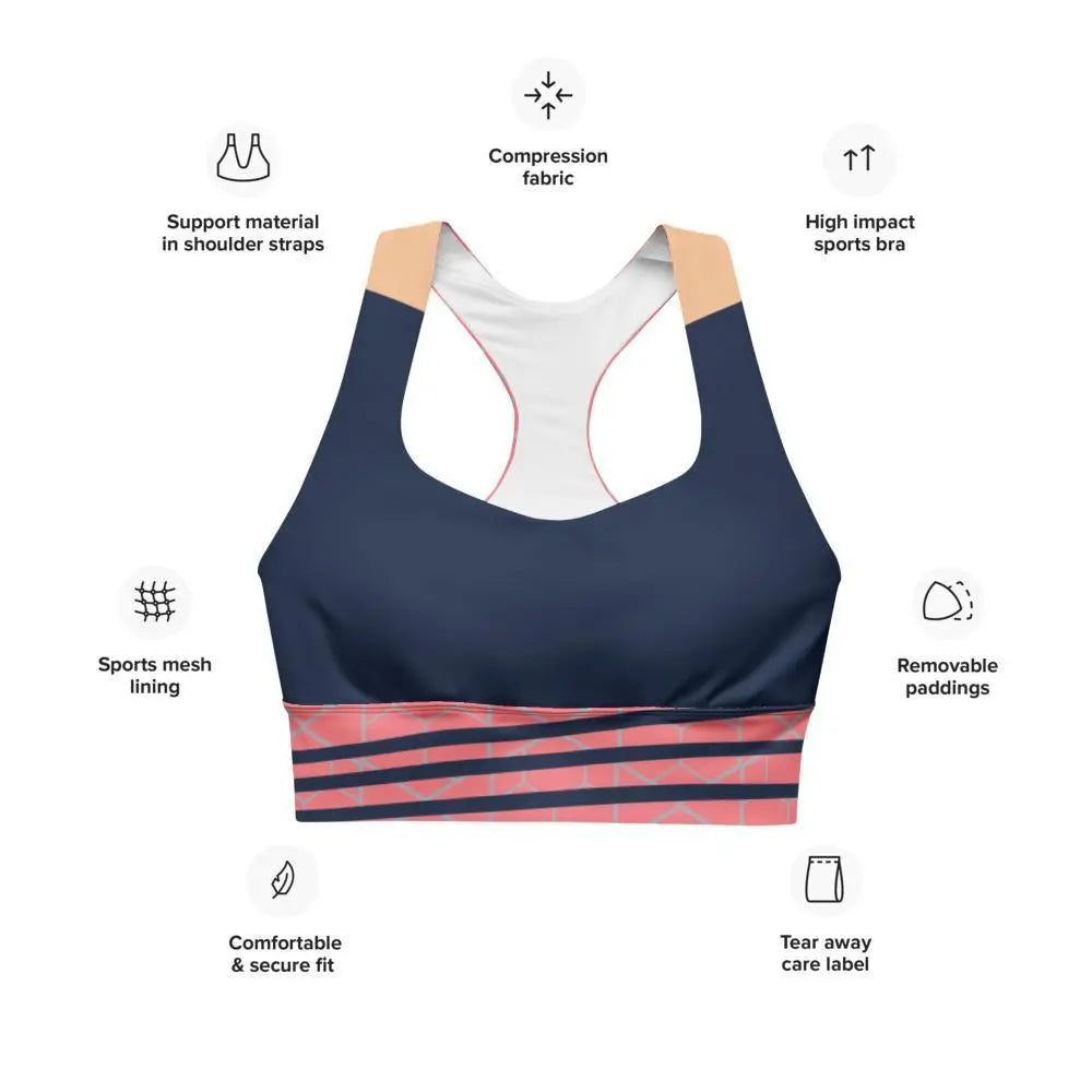 workout top for exercising - longline sports and yoga bra - Personal Hour for Yoga and Meditations