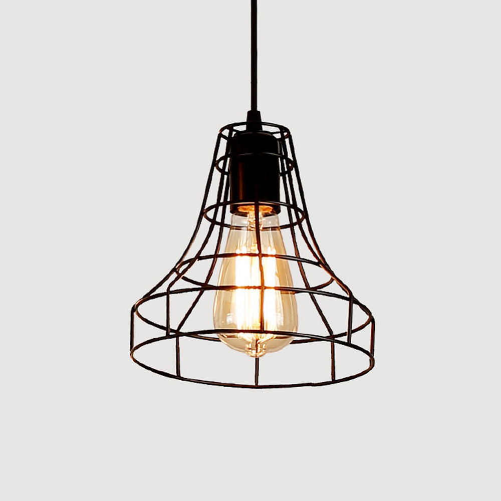 Zen Decor Ideas - Modern Iron Cage Chandelier Hanging Pendant Lamp - Personal Hour for Yoga and Meditations 