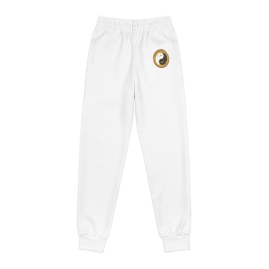 Yoga Youth Joggers - Personal Hour Style White Yoga Pants - Personal Hour for Yoga and Meditations 