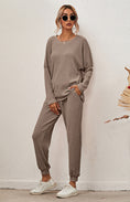 Load image into Gallery viewer, Women's Long-Sleeved Loose Loungewear Yoga and Mediation Clothes - Personal Hour for Yoga and Meditations 
