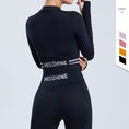 Load image into Gallery viewer, Nylon stretch zipper long sleeve yoga jacket - Personal Hour for Yoga and Meditations 
