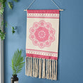 Load image into Gallery viewer, Zen decor ideas - Cotton woven background tapestry - Personal Hour for Yoga and Meditations 
