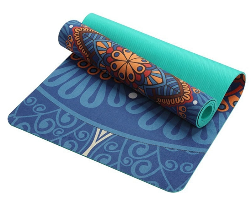 Meditation Gift - Yoga Mat for Beginners Three-piece Cushion Non-slip - Multi Colors and Fashionable - Personal Hour for Yoga and Meditations 