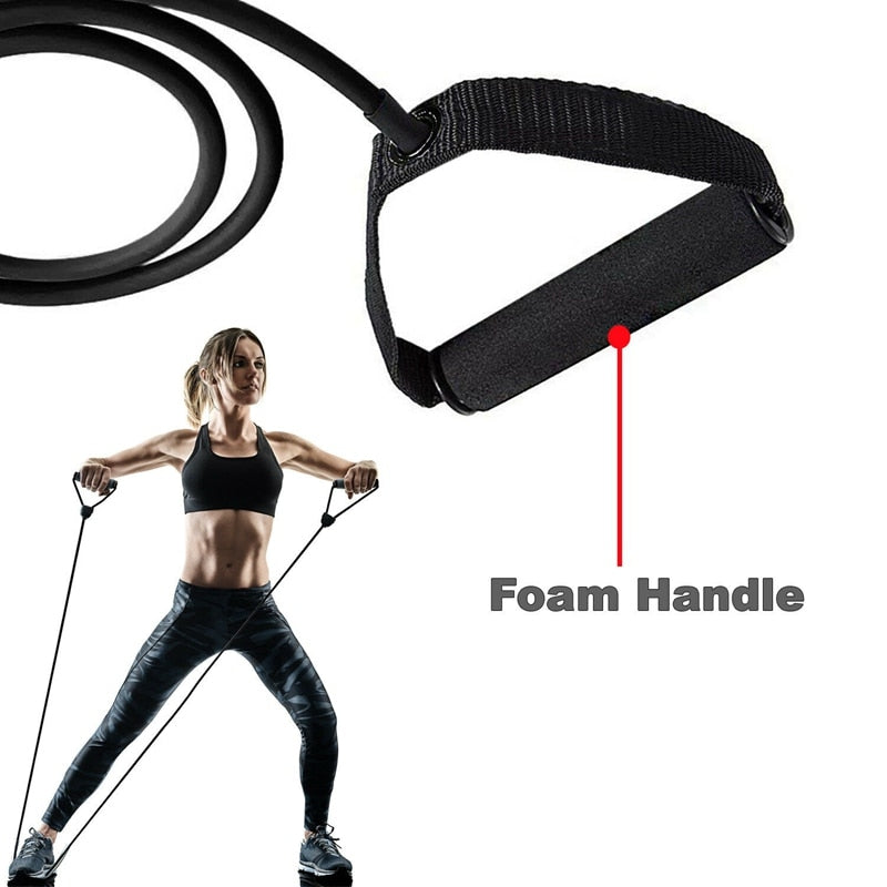 Yoga Pull Rope Resistance Bands - TPE Yoga Equipment - Personal Hour for Yoga and Meditations