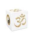 Load image into Gallery viewer, Zen and Meditation Cube Chair - Om Sign - Foam Cube - Personal Hour for Yoga and Meditations 
