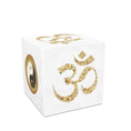 Load image into Gallery viewer, Zen and Meditation Cube Chair - Om Sign - Foam Cube - Personal Hour for Yoga and Meditations
