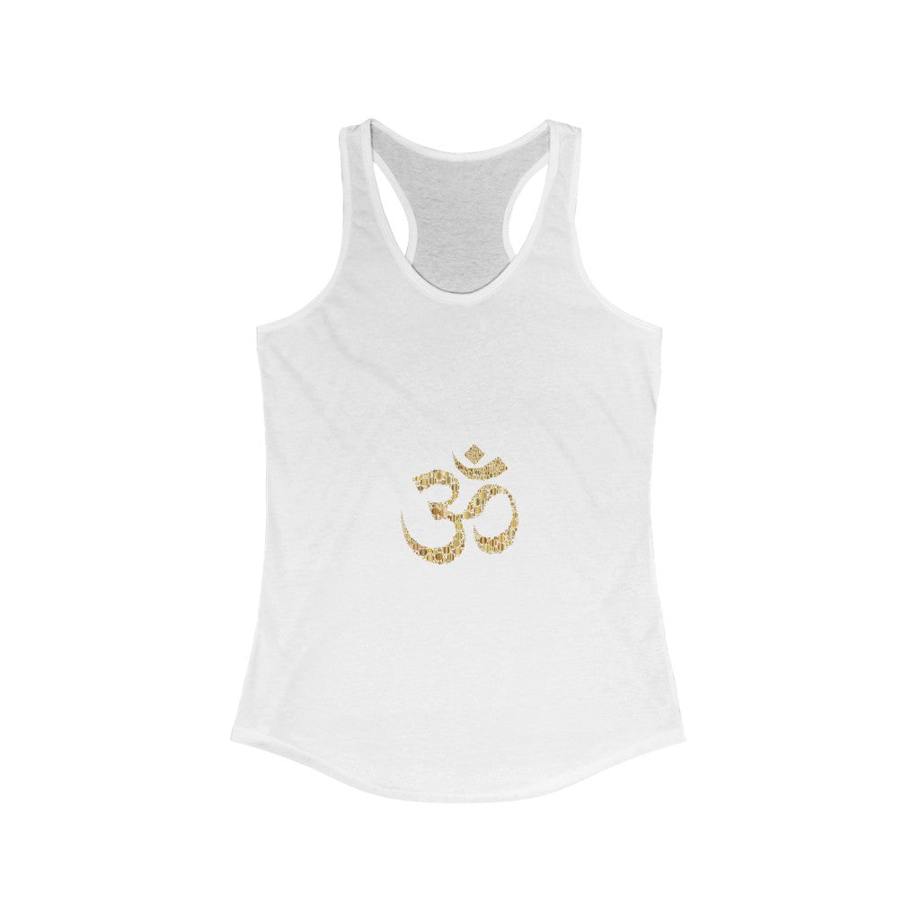 Women's Ideal Racerback Yoga Tank - Om (Aum) Sign Yoga and Meditation Products - Personal Hour
