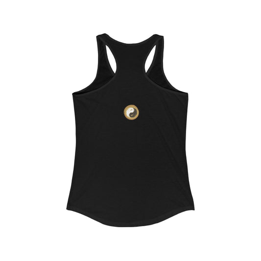 Women's Ideal Racerback Yoga Tank - Om (Aum) Sign Yoga and Meditation Products - Personal Hour