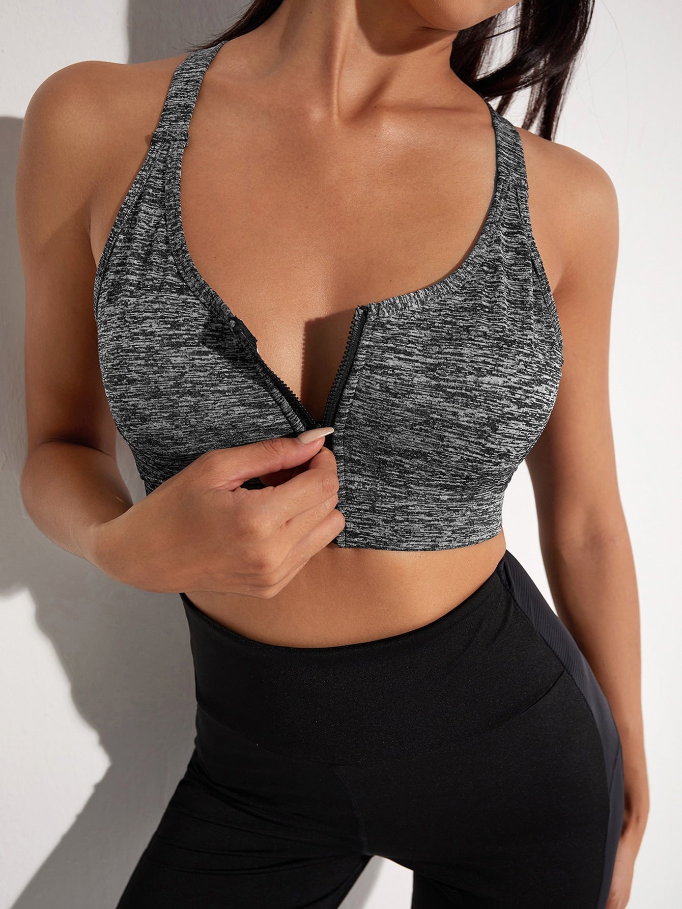 Yoga Bra - Breathable Zip Front Sports and yoga Bra - Personal Hour 