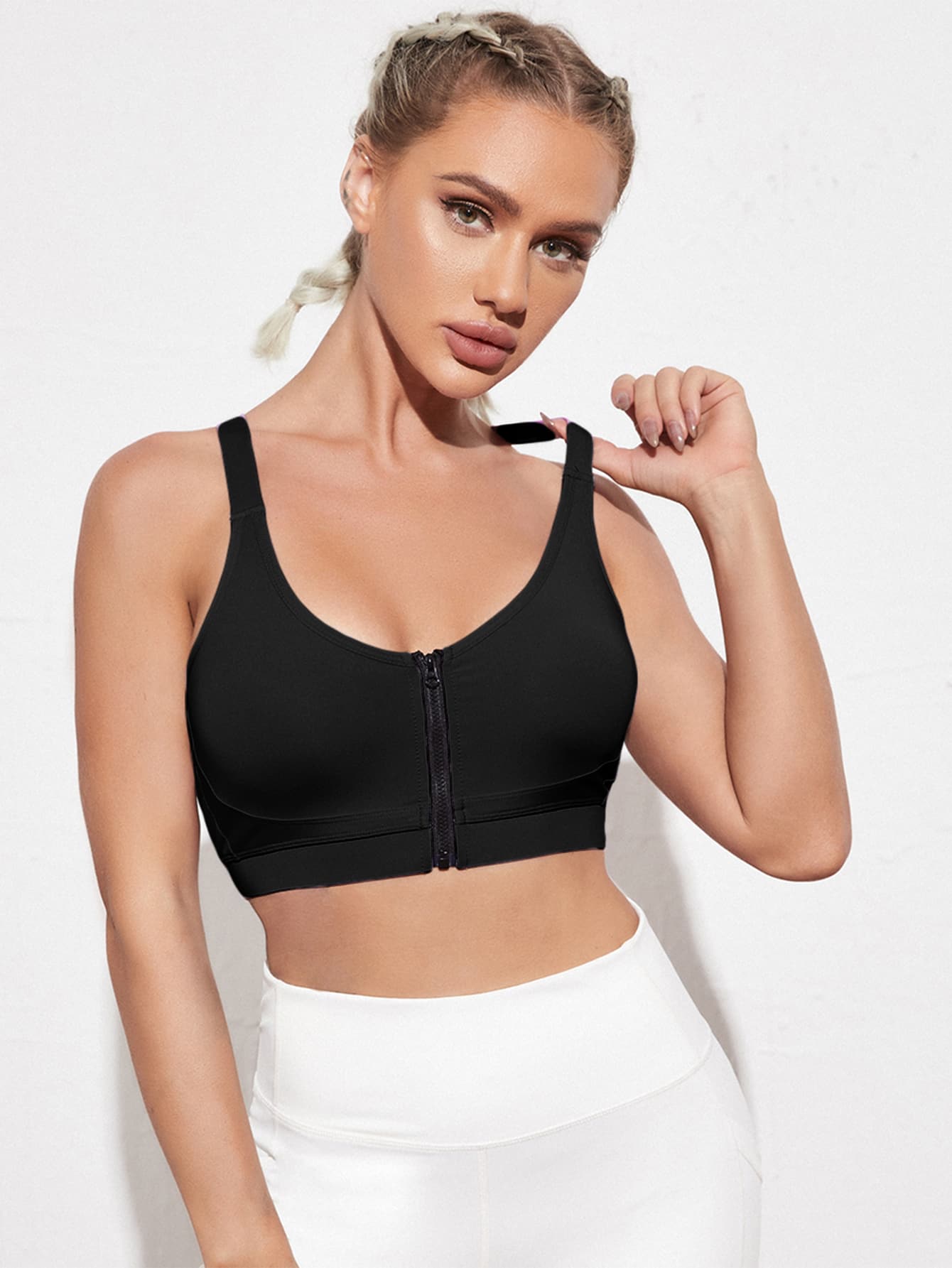 Yoga Bra - Breathable Zip Front Sports and yoga Bra - Personal Hour 