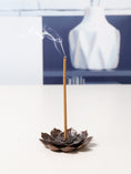 Load image into Gallery viewer, Meditation Gift - Lotus Shaped Incense Stick Holder (Incense Burner) - Personal Hour for Yoga and Meditations 
