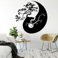 Load image into Gallery viewer, Chinese Pine Bonsai Wall Sticker Asian Buddhist Zen Yin Yang - Personal Hour for Yoga and Meditations 
