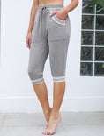 Load image into Gallery viewer, Yoga Threaded Contrast Cropped Pants - Personal Hour for Yoga and Meditations 
