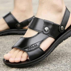Open image in slideshow, Leather Yoga Sandals for Men - Zen Footwear - Personal Hour 
