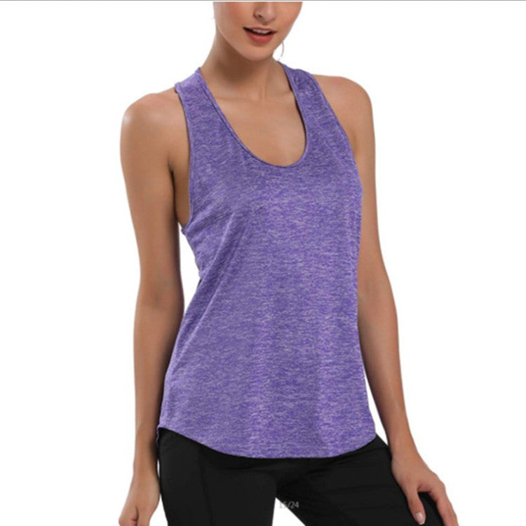 Yoga vest fitness quick-drying t-shirt - Personal Hour for Yoga and Meditations 