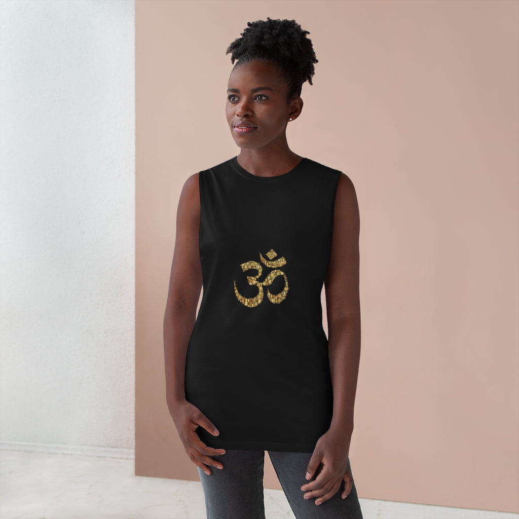 Om (Aum) Unisex Yoga Tank - Yoga Tank with Om Sign - Personal Hour for Yoga and Meditations 