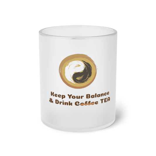 Keep your balance and drink tea - tea cups - gifts for tea lovers - Personal Hour for Yoga and Meditations