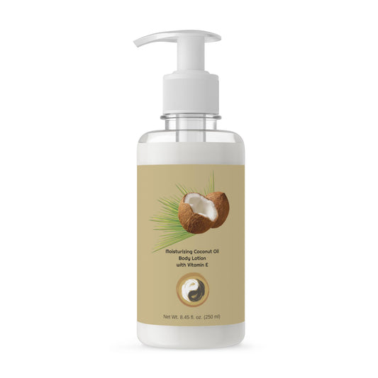 Moisturizing Coconut Oil Body Lotion with Vitamin E 250 ml - Personal Hour for Yoga and Meditations 