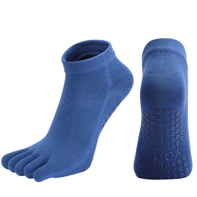 Breathable Pilates Socks Anti-Slip Five Toe Yoga Socks Quick-Dry - Studio Pilates Needs - Personal Hour for Yoga and Meditations 
