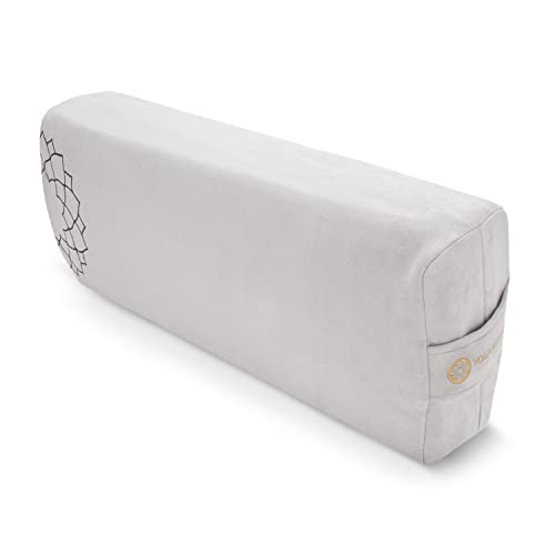 Rectangular Yoga Pillow Bolster - Supportive Meditation Cushion - Personal Hour for Yoga and Meditations 