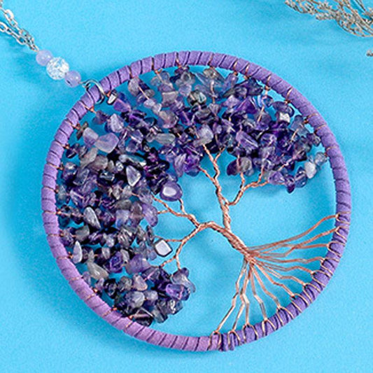 Wall Dreamcatcher Crafts Big Tree of Life Jewelry -  Zen Decor Ideas - Meditation Gift - Personal Hour for Yoga and Meditations 