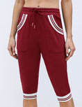 Load image into Gallery viewer, Yoga Threaded Contrast Cropped Pants - Personal Hour for Yoga and Meditations 
