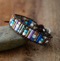 Load image into Gallery viewer, Stone Accessories -Leather beaded emperor stone fashion wild bracelet - Personal Hour for Yoga and Meditations 
