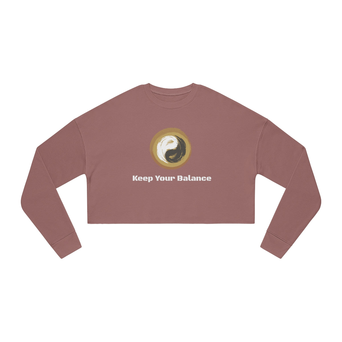 Women's Cropped Sweatshirt - Personal Hour for Yoga and Meditations 