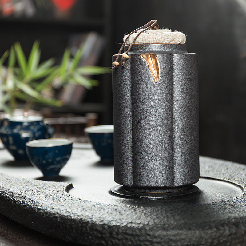 Golden zen - Ceramic Tea pot - Personal Hour for Yoga and Meditations 