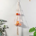 Load image into Gallery viewer, Boho Decor - 3 Tier Macrame Hanging Basket - Zen Ideas - Personal Hour for Yoga and Meditations 
