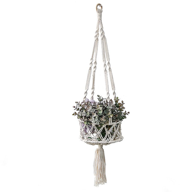 Boho Decor - 3 Tier Macrame Hanging Basket - Zen Ideas - Personal Hour for Yoga and Meditations 