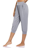 Load image into Gallery viewer, Yoga Pants Capri Loose Workout Sweatpants - Personal Hour for Yoga and Meditations 

