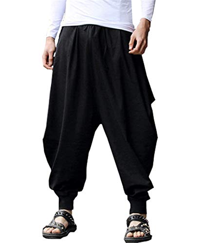 Zen Clothes - Meditation Pants -Baggy Hippie Pants