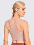 Load image into Gallery viewer, Yoga top with built in bra - comfy elastic fabric yoga top and bra - Personal Hour 
