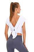 Load image into Gallery viewer, Yoga Tops for Women - Backless Summer Shirt - Personal Hour for Yoga and Meditations 
