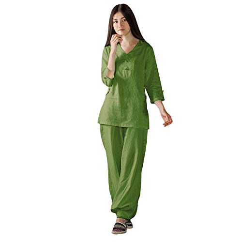 Meditation Clothes - Zen Outfit - Cotton Tai Chi Suit with Three ...